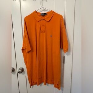 Polo by Ralph Lauren Men's Bright Orange Polo Shirt Size XXL SOFT & COMFY KNIT